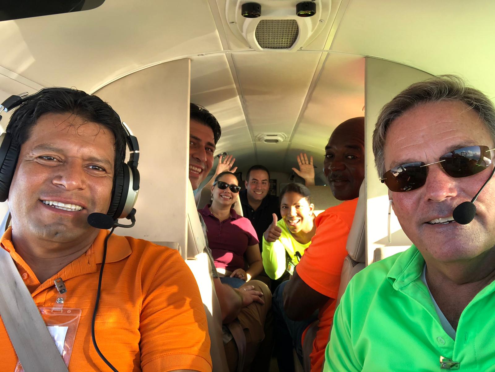 VPG aircraft and volunteers
